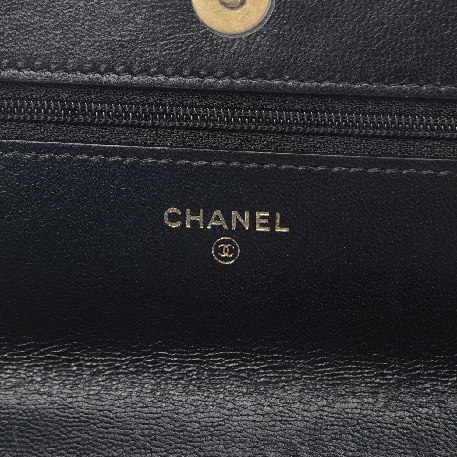 Chanel Goatskin Quilted Chanel 19 Wallet On Chain WOC Black 5 of 11