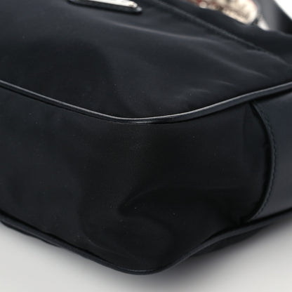 Prada Tessuto Nylon Studded New Vela Shoulder Bag Black Fuoco 7 of 7