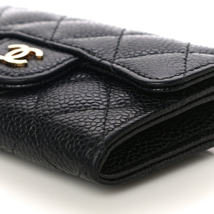 Chanel Caviar Quilted Flap Card Holder Wallet Black 9 of 11