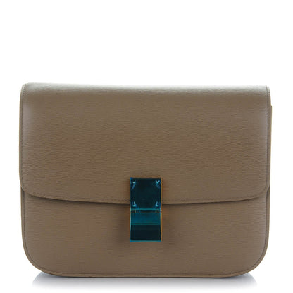 Celine Liege Calfskin Medium Classic Box Flap Bag Souris 1 of 8