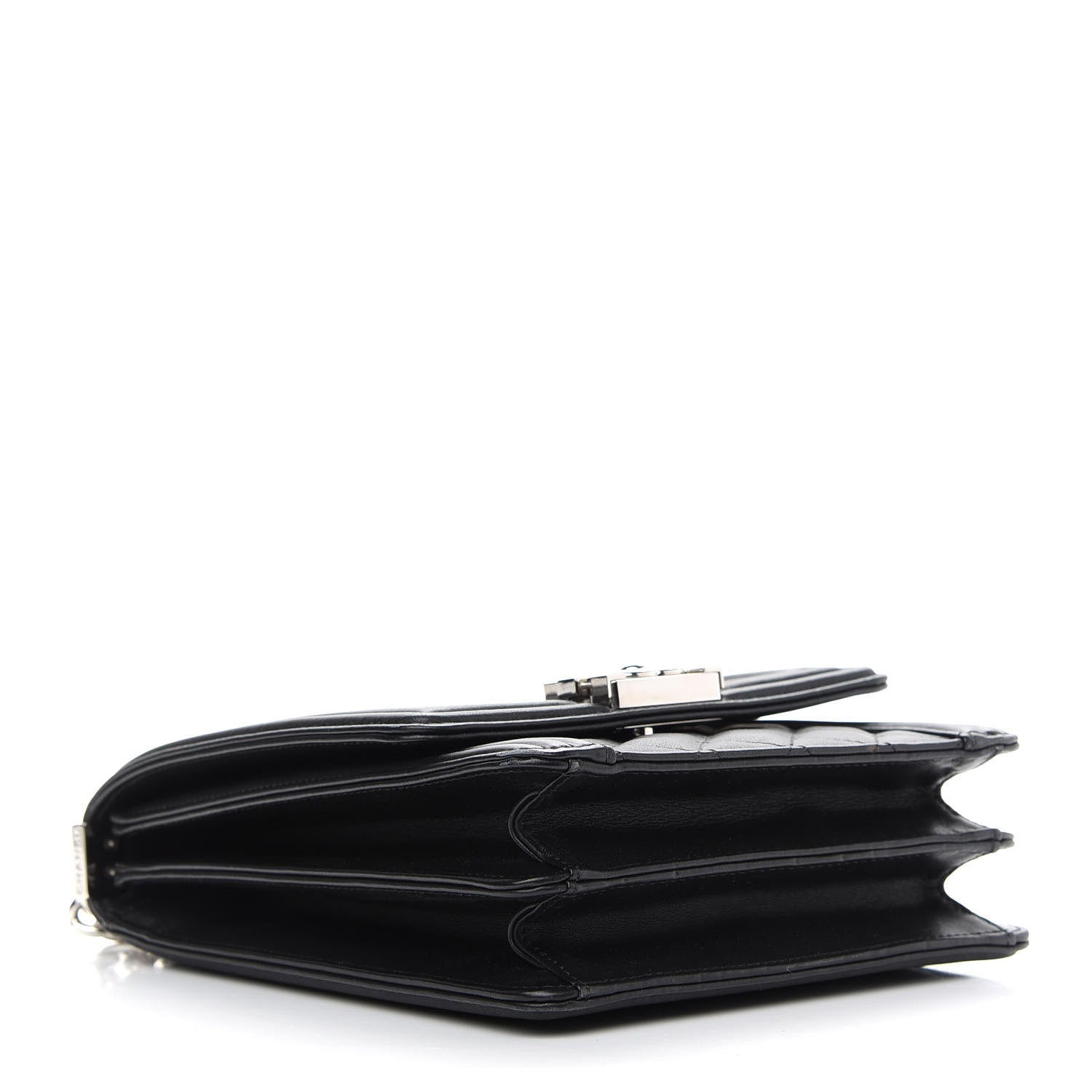 Chanel Calfskin Quilted North South Boy Flap Black 4 of 9