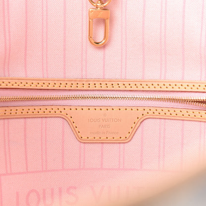 Louis Vuitton Damier Azur Neo Neverfull MM Rose Ballerine 8 of 10