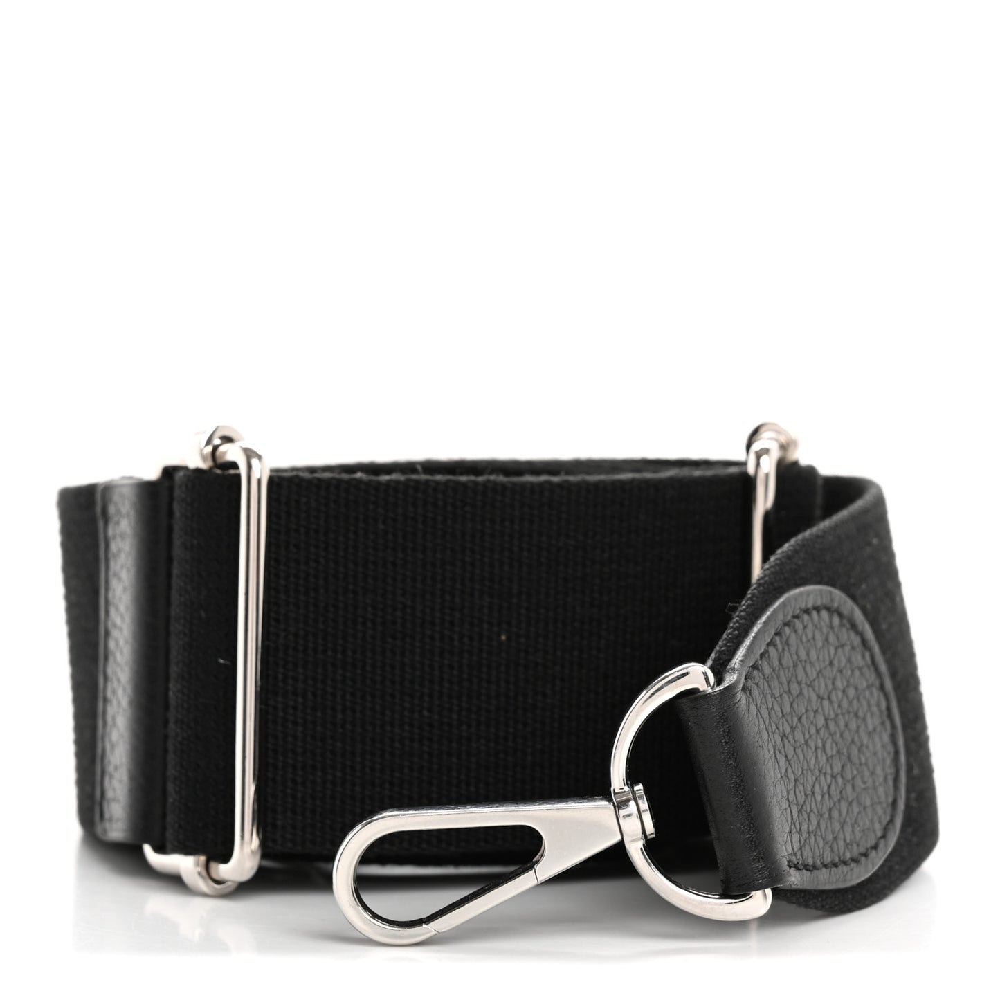 Toile Taurillon Clemence Shoulder Strap Black