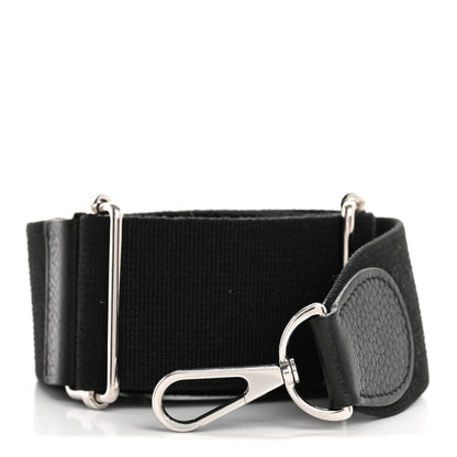 Hermes Toile Taurillon Clemence Shoulder Strap Black 1 of 5