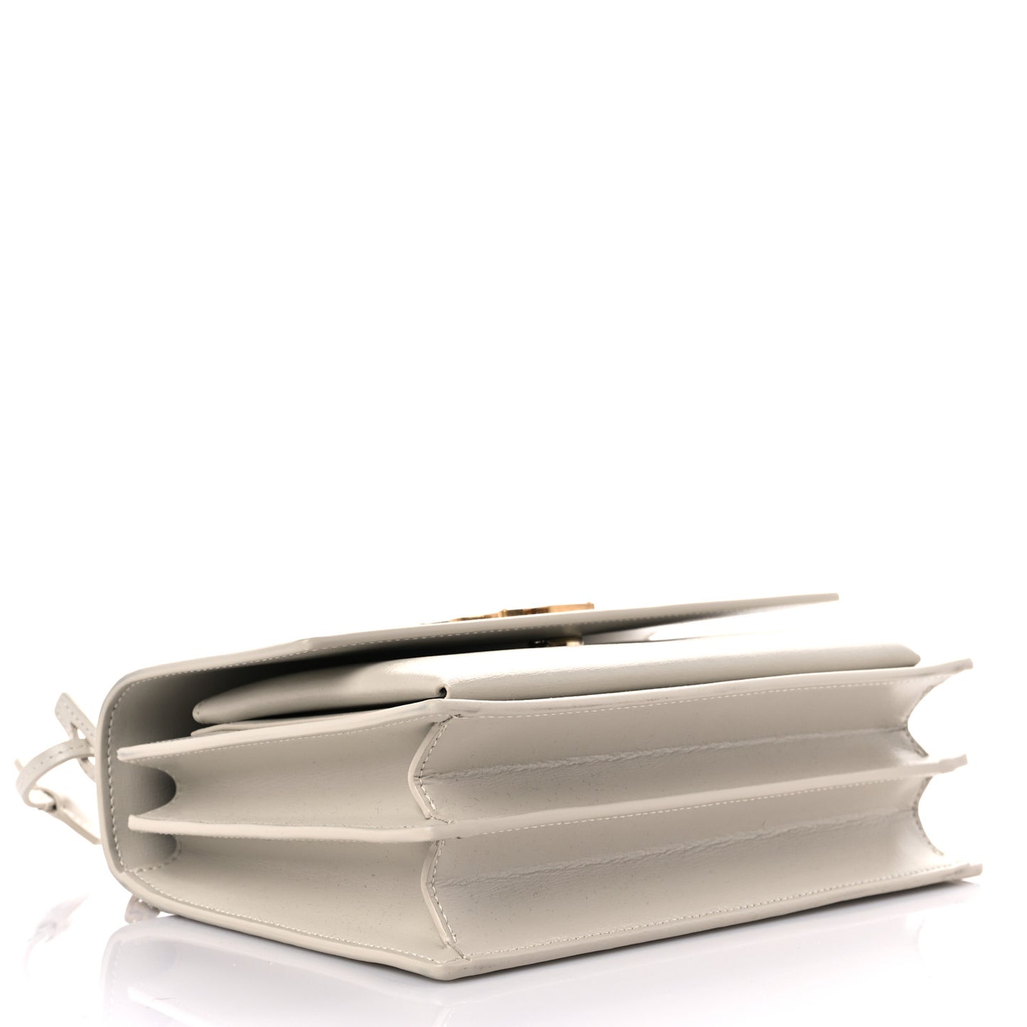 Smooth Calfskin Medium Monogram Sunset Satchel Blanc Vintage
