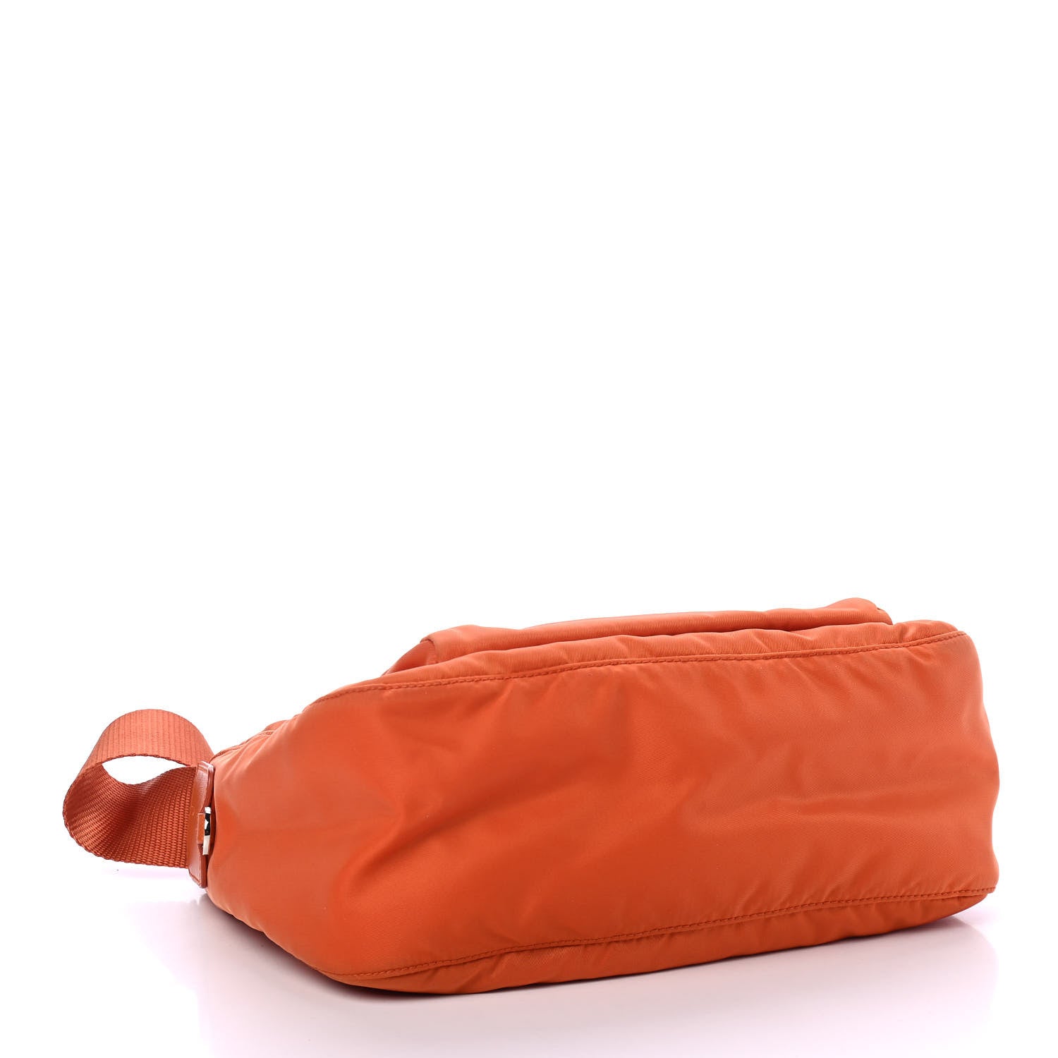 Prada Tessuto Nylon Saffiano Messenger Bag Papaya 3 of 4