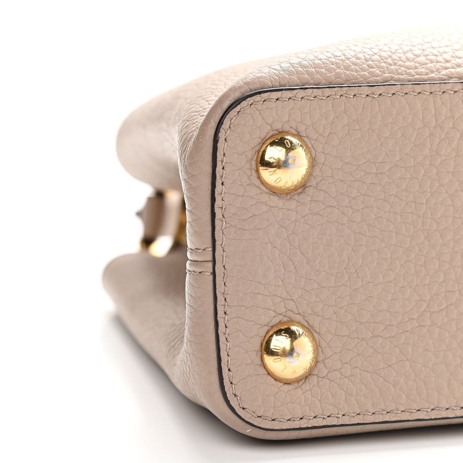 Louis Vuitton Taurillon Capucines BB Galet 5 of 10