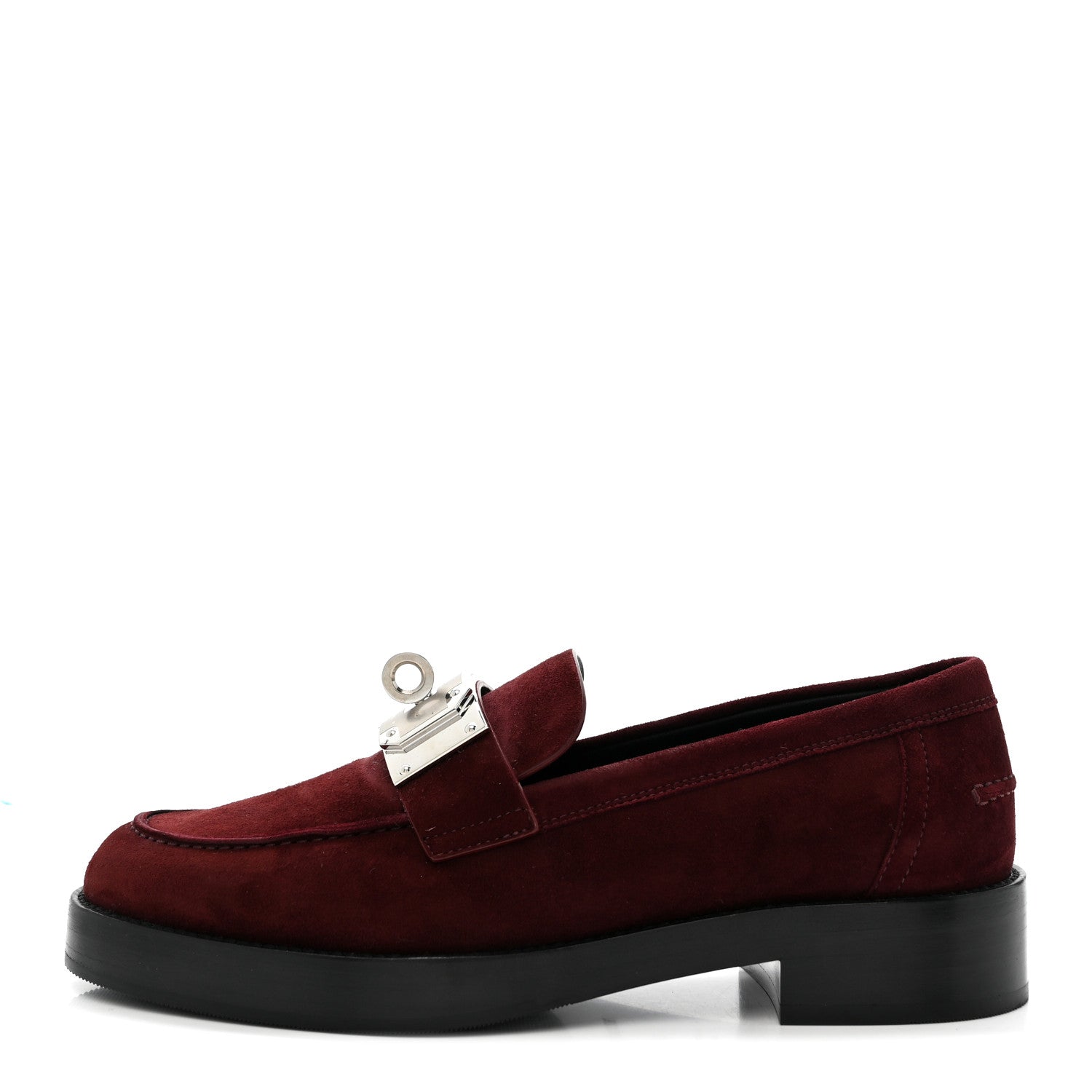 ビ*ン様 HERMES Hour loafer モカシンホット Hermes Suede Goatskin Womens Hot Loafer 38 Marron Mahogany 1875811