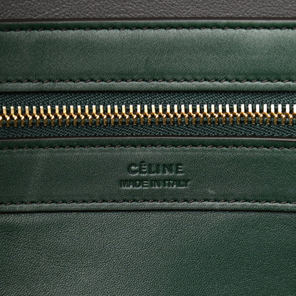 Celine Smooth Calfskin Small Belt Cabas Phantom Dark Green 6 of 9