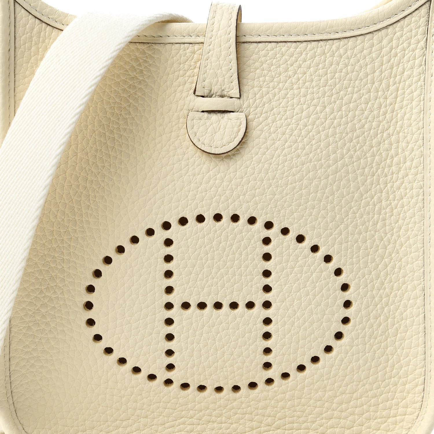 Hermes Taurillon Clemence Amazone Evelyne TPM Nata Craie 9 of 10