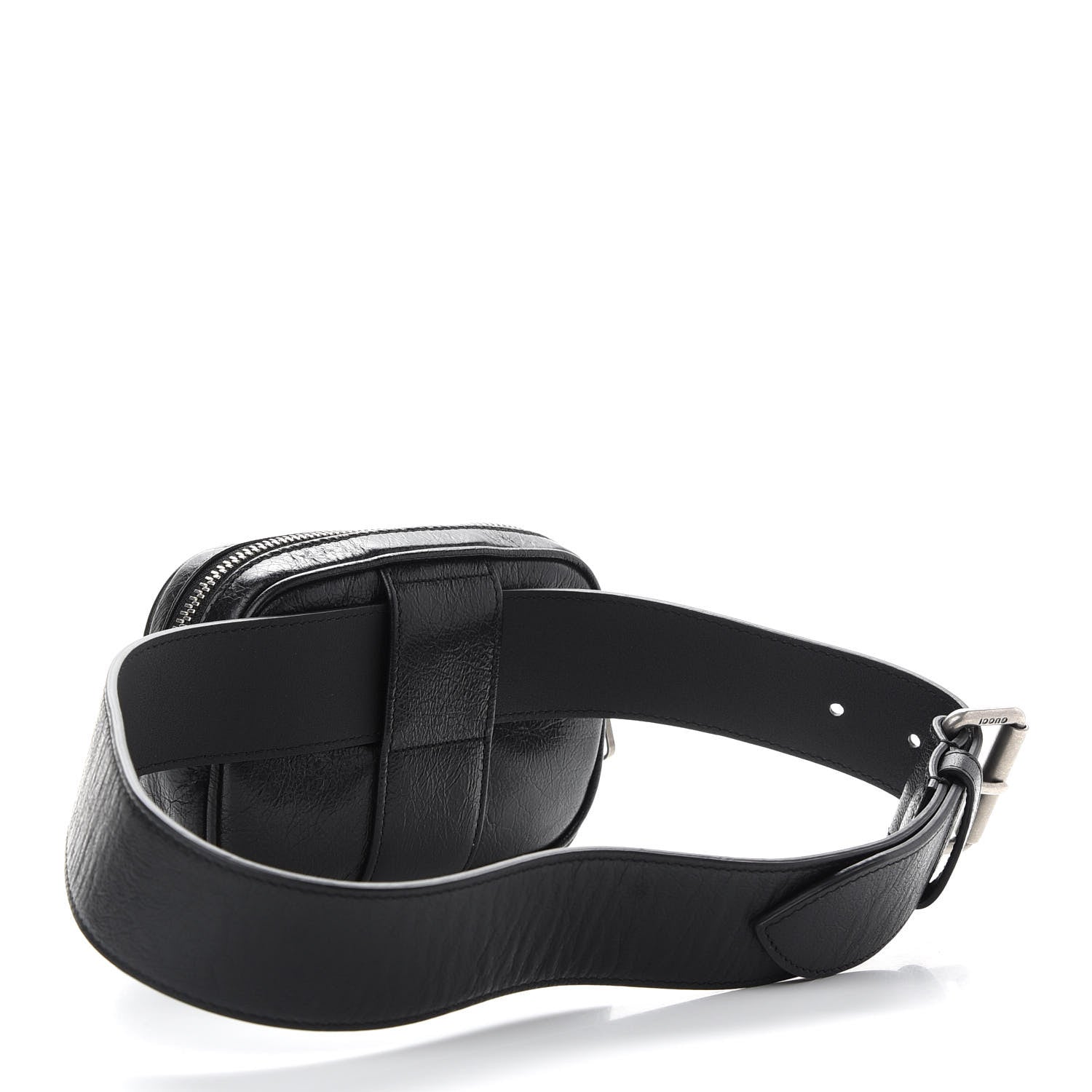 Gucci Fluffy Calfskin Mini Morpheus Belt Bag 70 28 Black 3 of 11