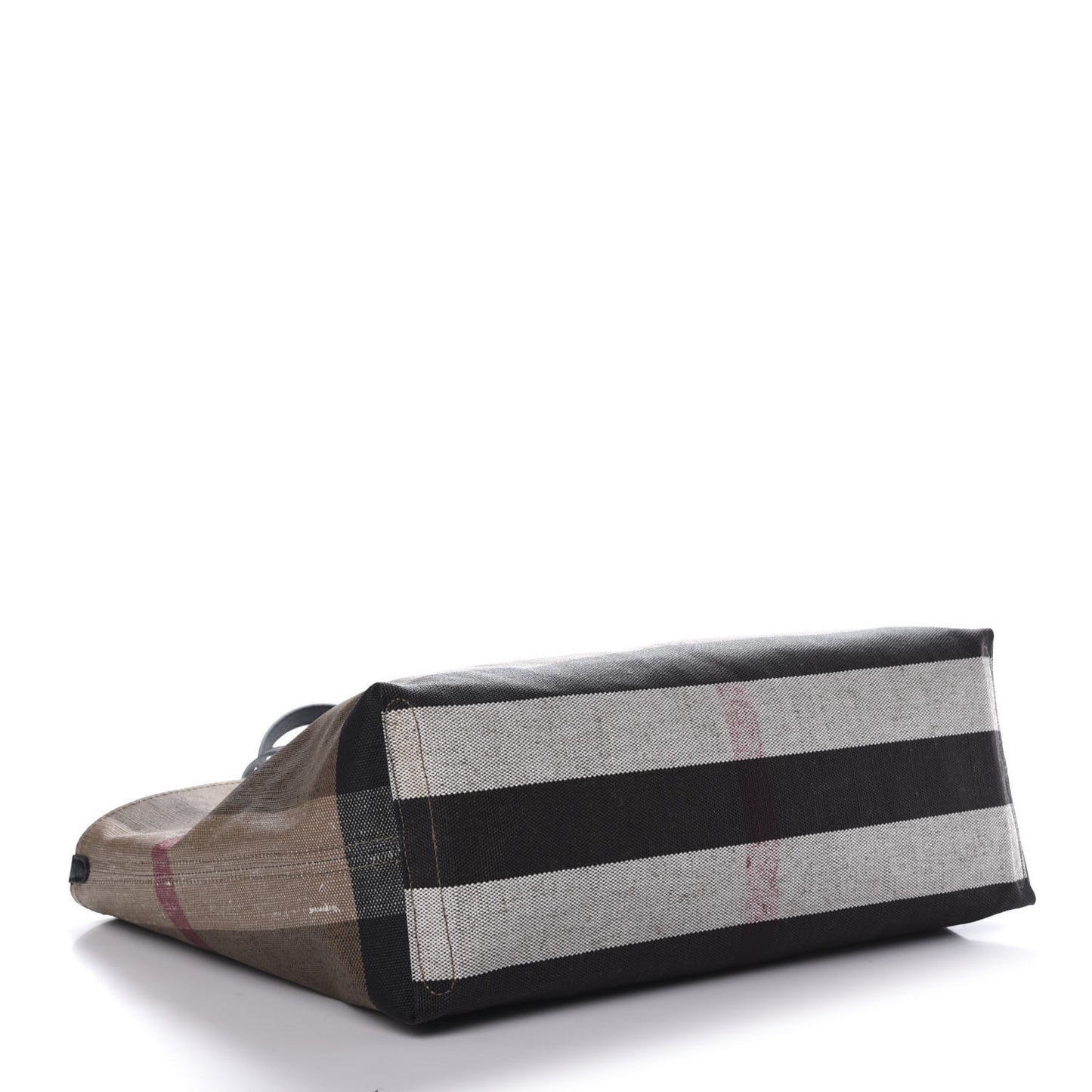 Coated Canvas Mega Check Medium Doodle Tote Black
