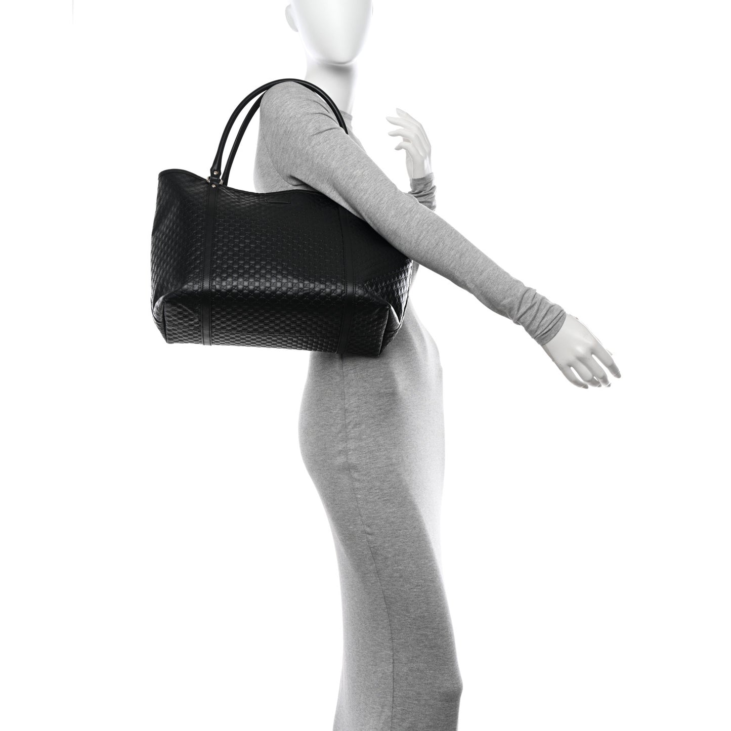 Microguccissima Medium Joy Tote Black