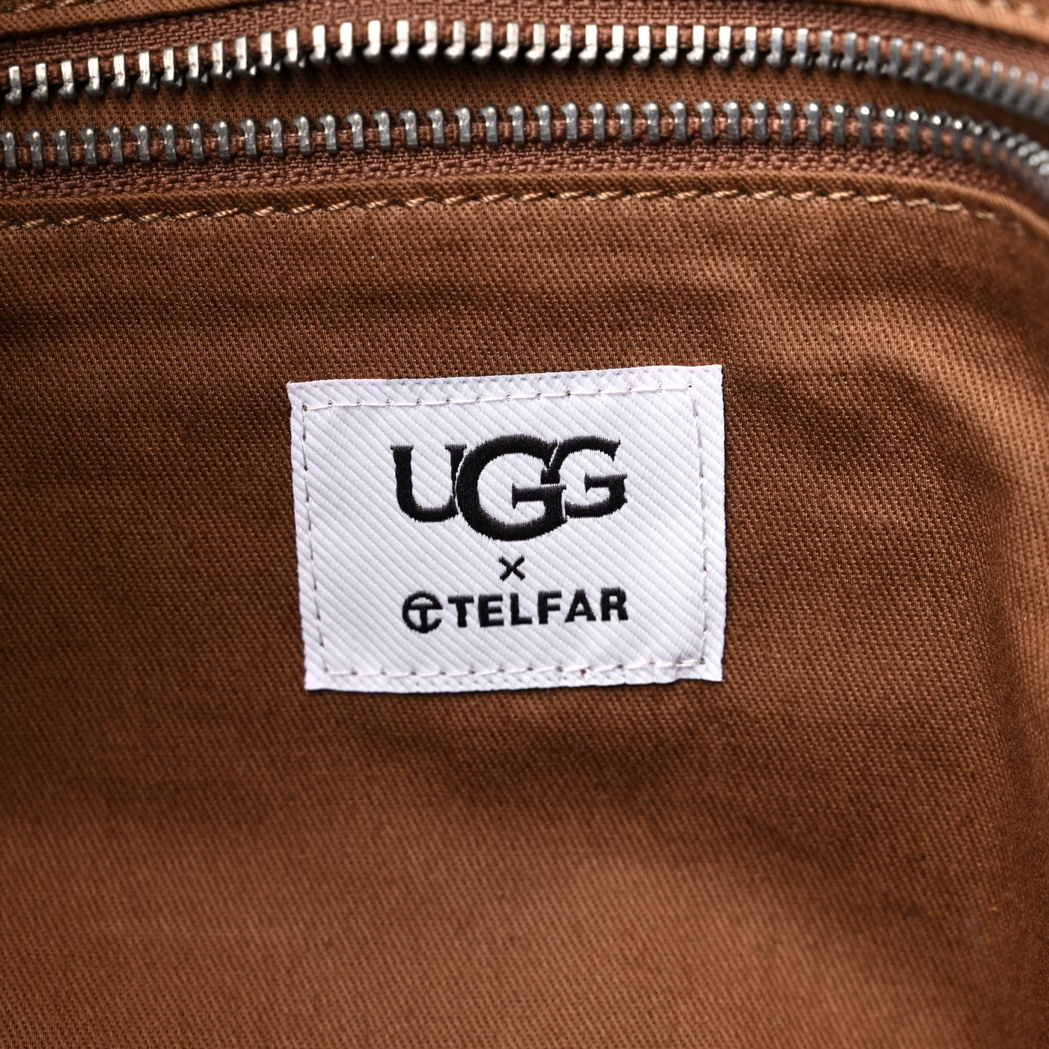 Telfar X UGG Suede Shearling Medium Shopping Bag Natural 6 of 9