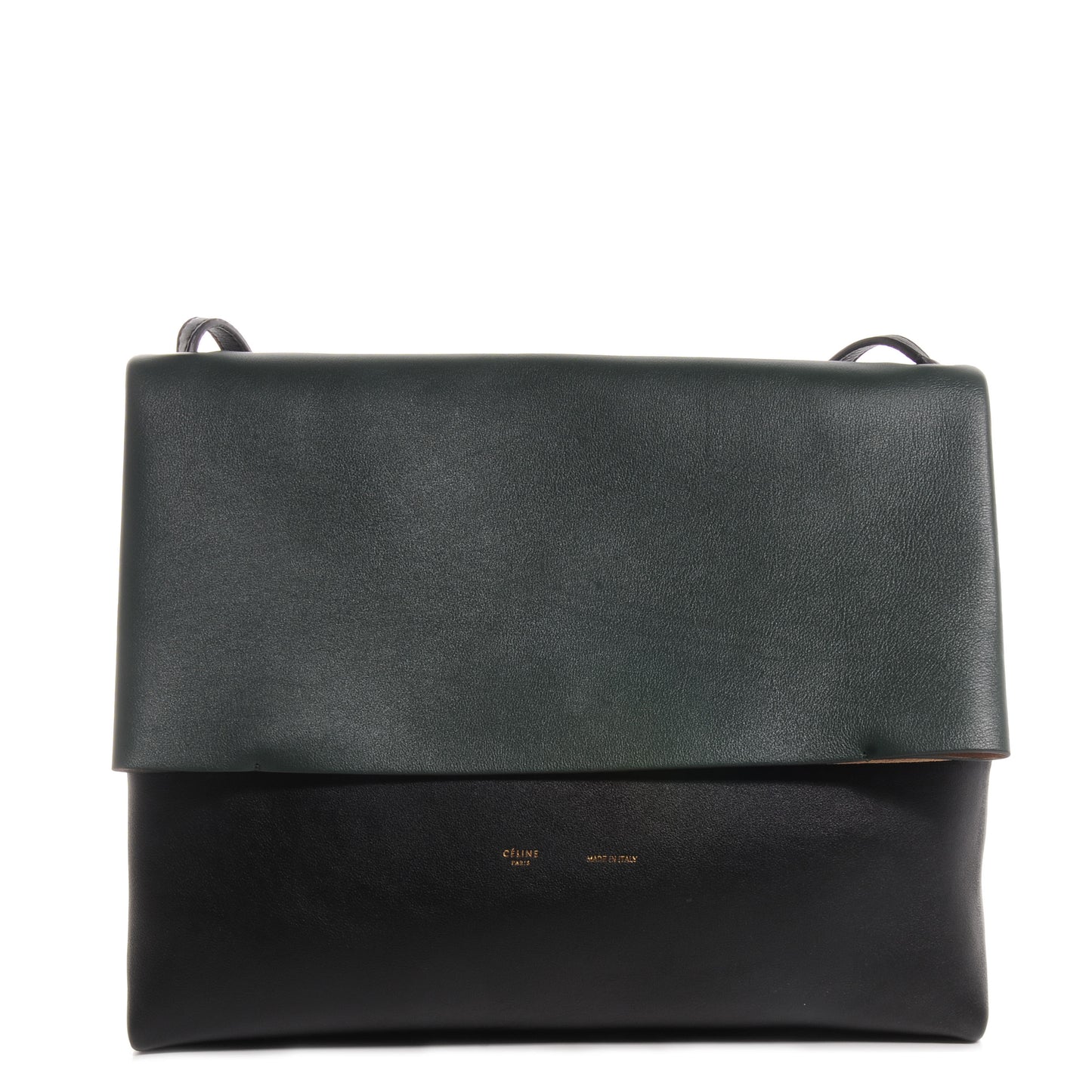 Calfskin Suede Tri-Color All Soft Shoulder Bag