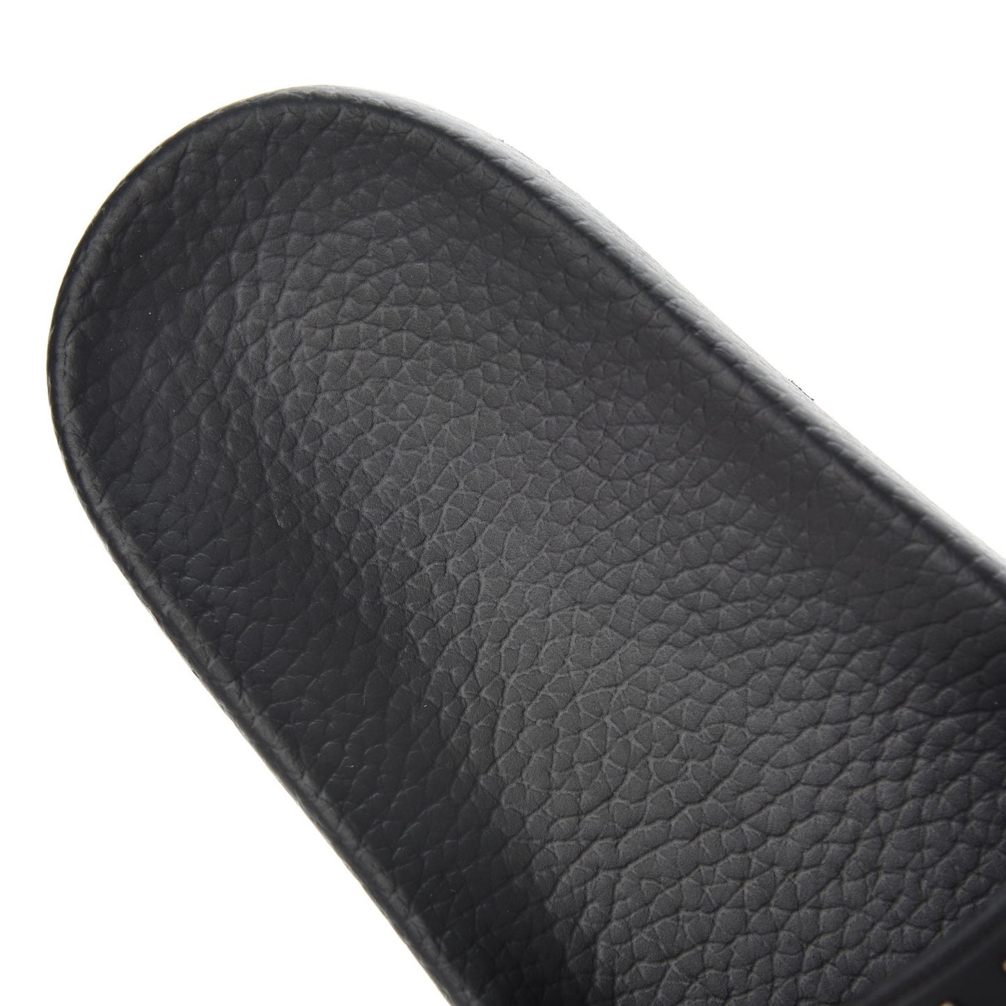 Rubber Rockstud Slide Sandals 36 Black