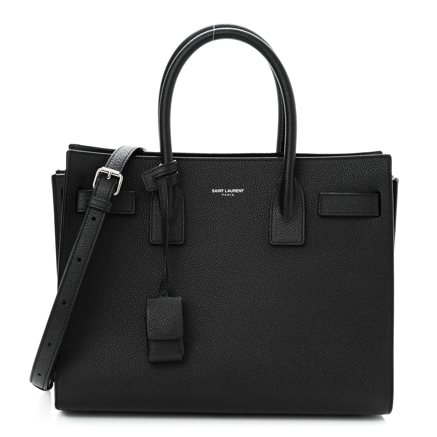 Saint Laurent Grained Calfskin Baby Sac De Jour Black 1 of 10