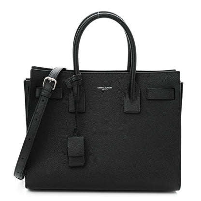 Saint Laurent Grained Calfskin Baby Sac De Jour Black 1 of 10