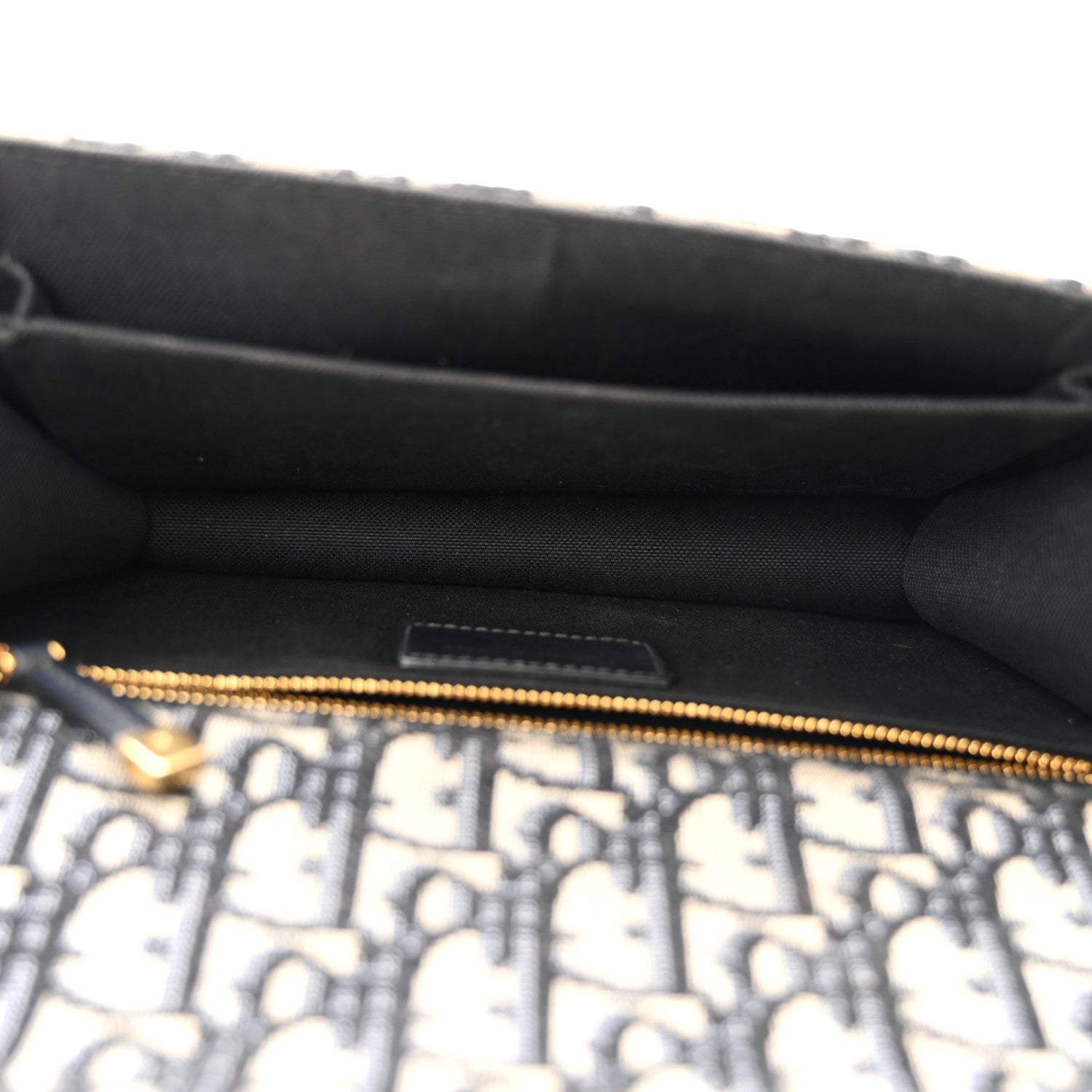Christian Dior Oblique 30 Montaigne Chain Flap Bag Blue 5 of 10