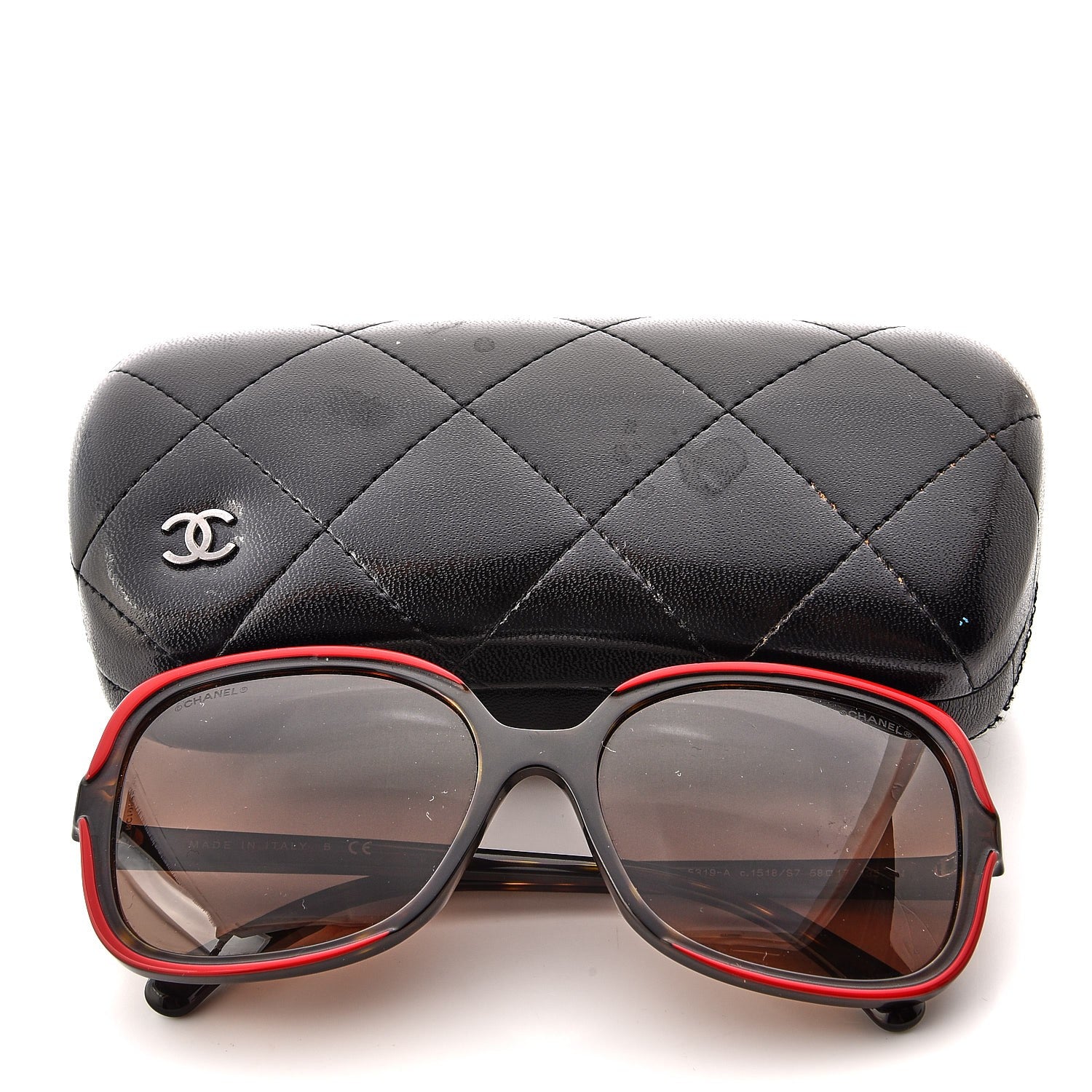 Chanel Sunglasses 5319-A Black Red | 10 of 10