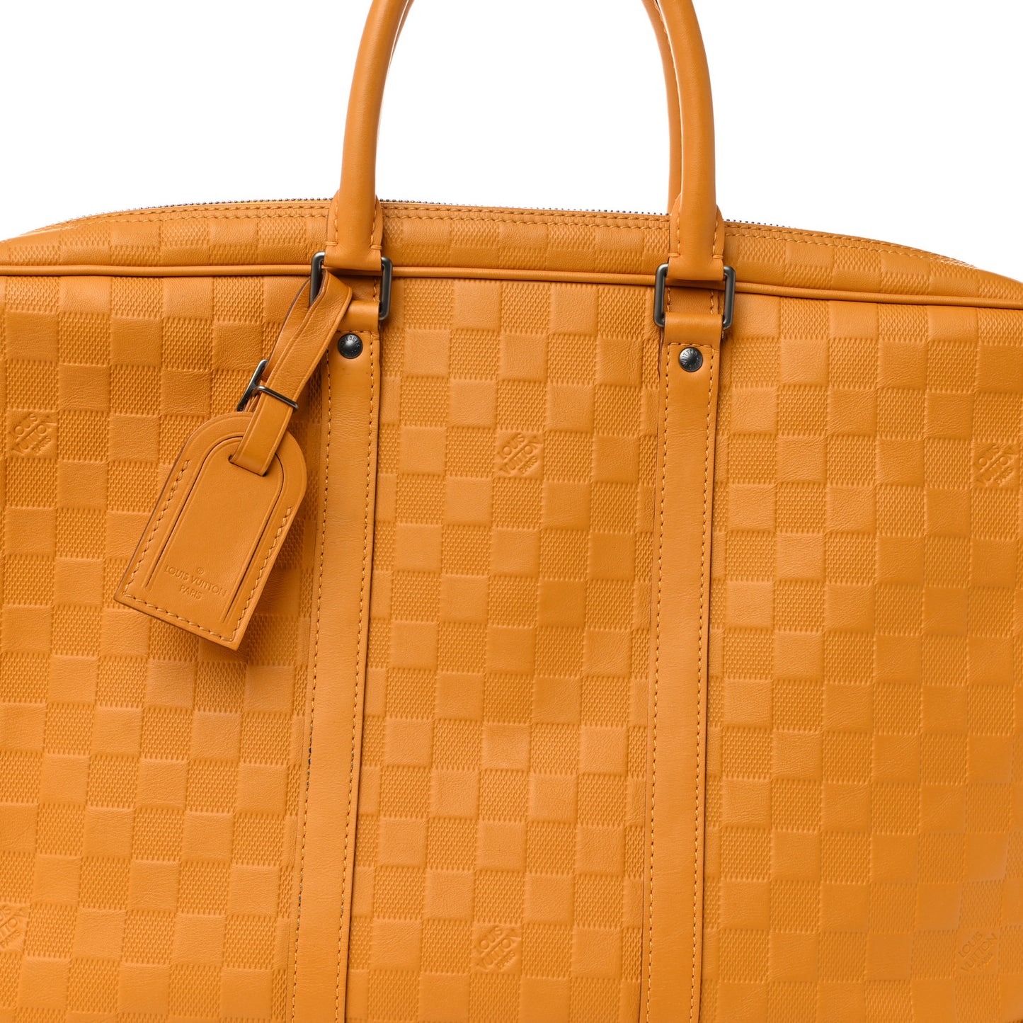 Damier Infini Porte-Documents Voyage Jaune