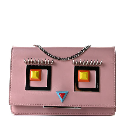 Fendi Vitello Century Hypnoteyes Tube Wallet On Chain Bubblegum 1 of 9