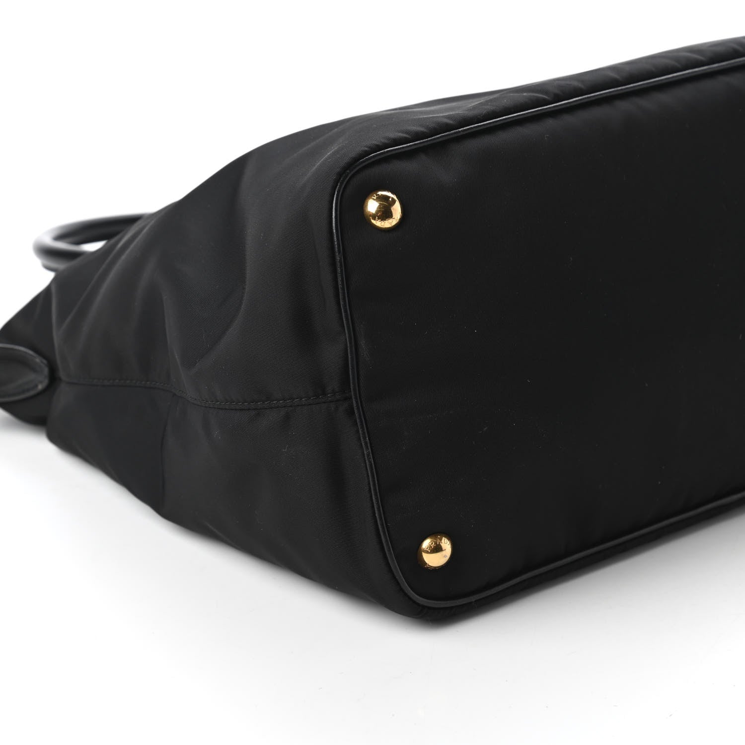 Prada Tessuto Nylon Soft Calf Tote Black 6 of 10