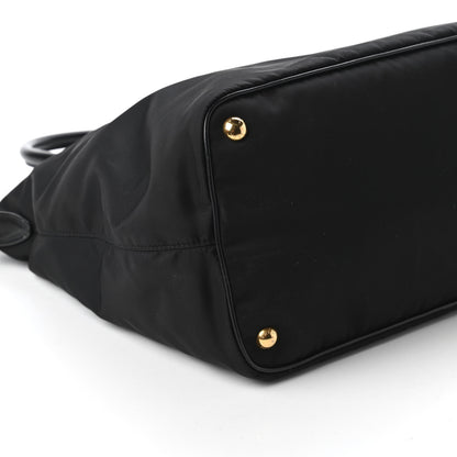 Prada Tessuto Nylon Soft Calf Tote Black 6 of 10