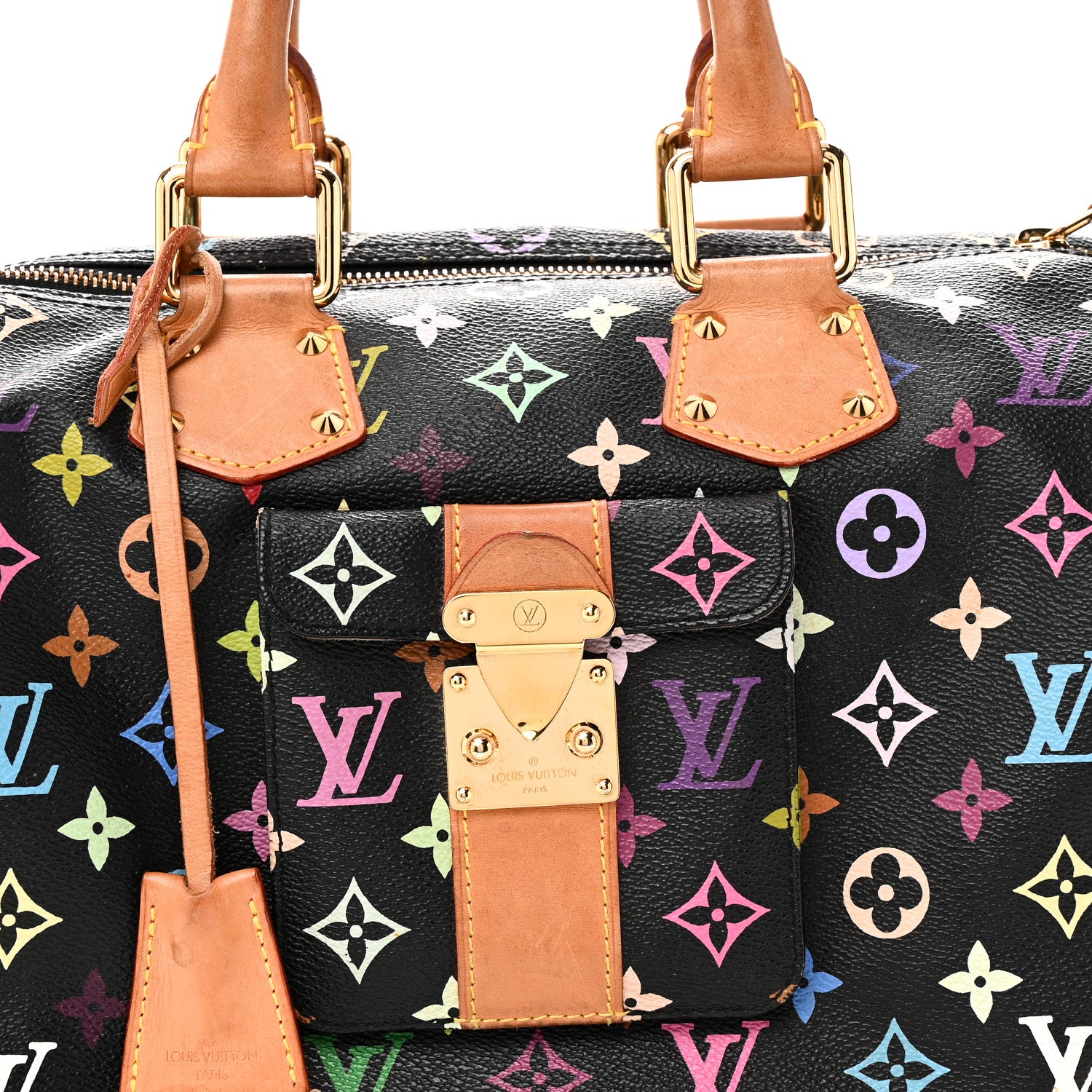 Louis Vuitton Monogram Multicolor Speedy 30 Black 7 of 10