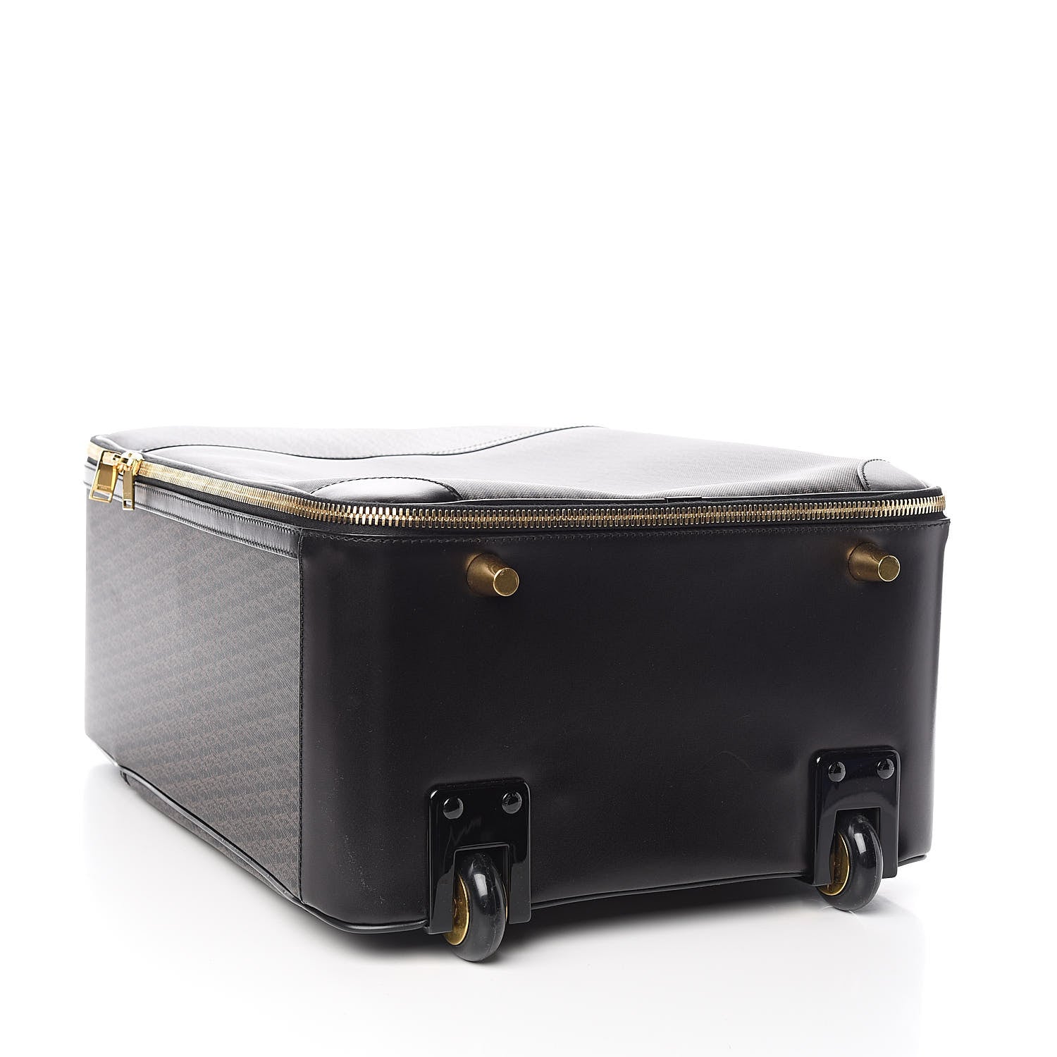 Saint Laurent Toile Classic Monogram Travel Trolley Suitcase Black 5 of 9