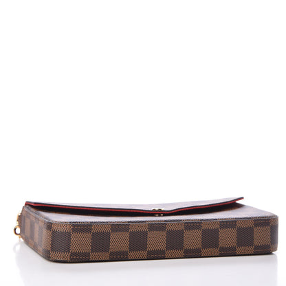 Louis Vuitton Damier Ebene Pochette Felicie Chain Wallet 5 of 9