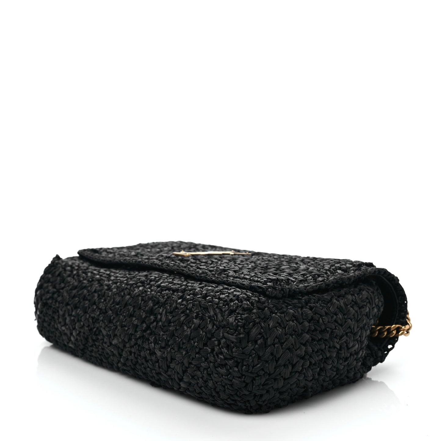 Raffia Monogram Medium Jamie Black