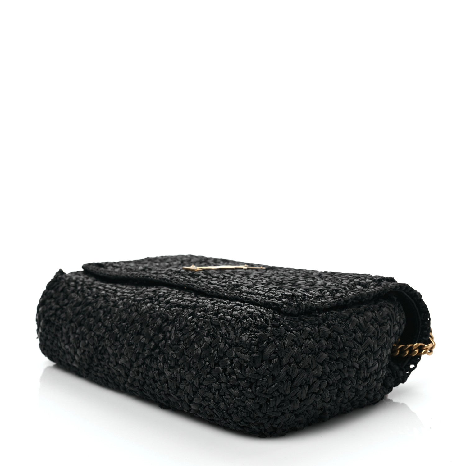 Saint Laurent Raffia Monogram Medium Jamie Black 7 of 7