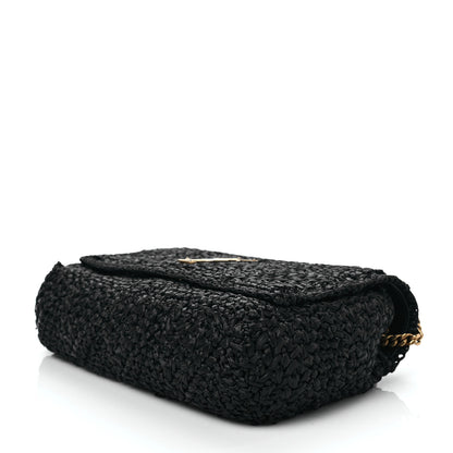 Saint Laurent Raffia Monogram Medium Jamie Black 7 of 7
