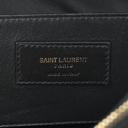 Saint Laurent Lambskin Carre Quilted Cassandre Mini Camera Bag Black 6 of 14