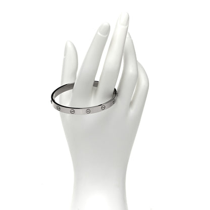 Cartier 18K White Gold LOVE Bracelet 17 2 of 5