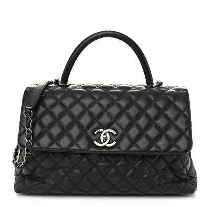 Chanel Caviar Quilted Medium Coco Handle Flap Black 1 of 10