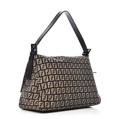 Fendi Zucchino Vitello Mama Baguette Testa di Moro Beige 3 of 9