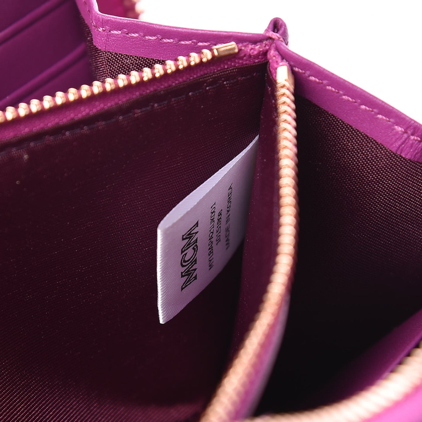 Mongram Patent Large Zip Around Wallet Viva Lila