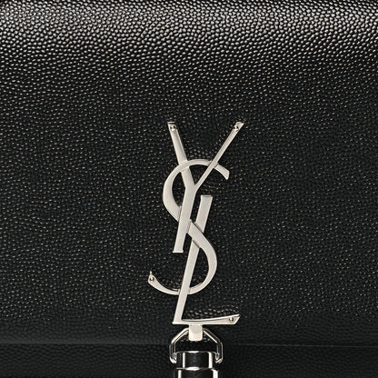 Saint Laurent Grain De Poudre Classic Monogram Kate Tassel Chain Wallet Black 7 of 9