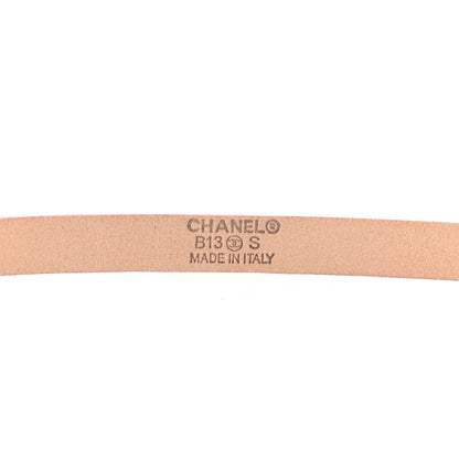 Chanel Patent Calfskin CC Logo Skinny Belt 75 30 Pink 4 of 6