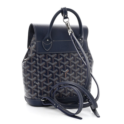Goyard Goyardine Calfskin Mini Alpin Backpack Navy 3 of 9