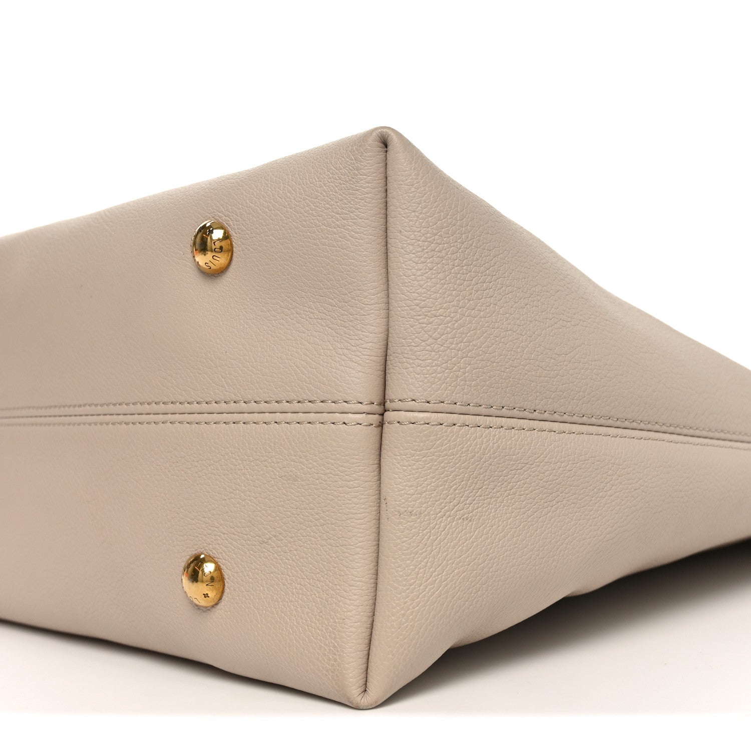 Louis Vuitton Grained Calfskin Low Key Hobo MM Limestone 19 of 19