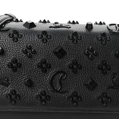 Christian Louboutin Calfskin Spikes Loubinthesky Paloma Clutch Black 8 of 11