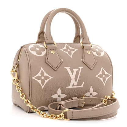 Louis Vuitton Empreinte Monogram Giant Speedy Bandouliere 20 Creme Beige 3 of 9