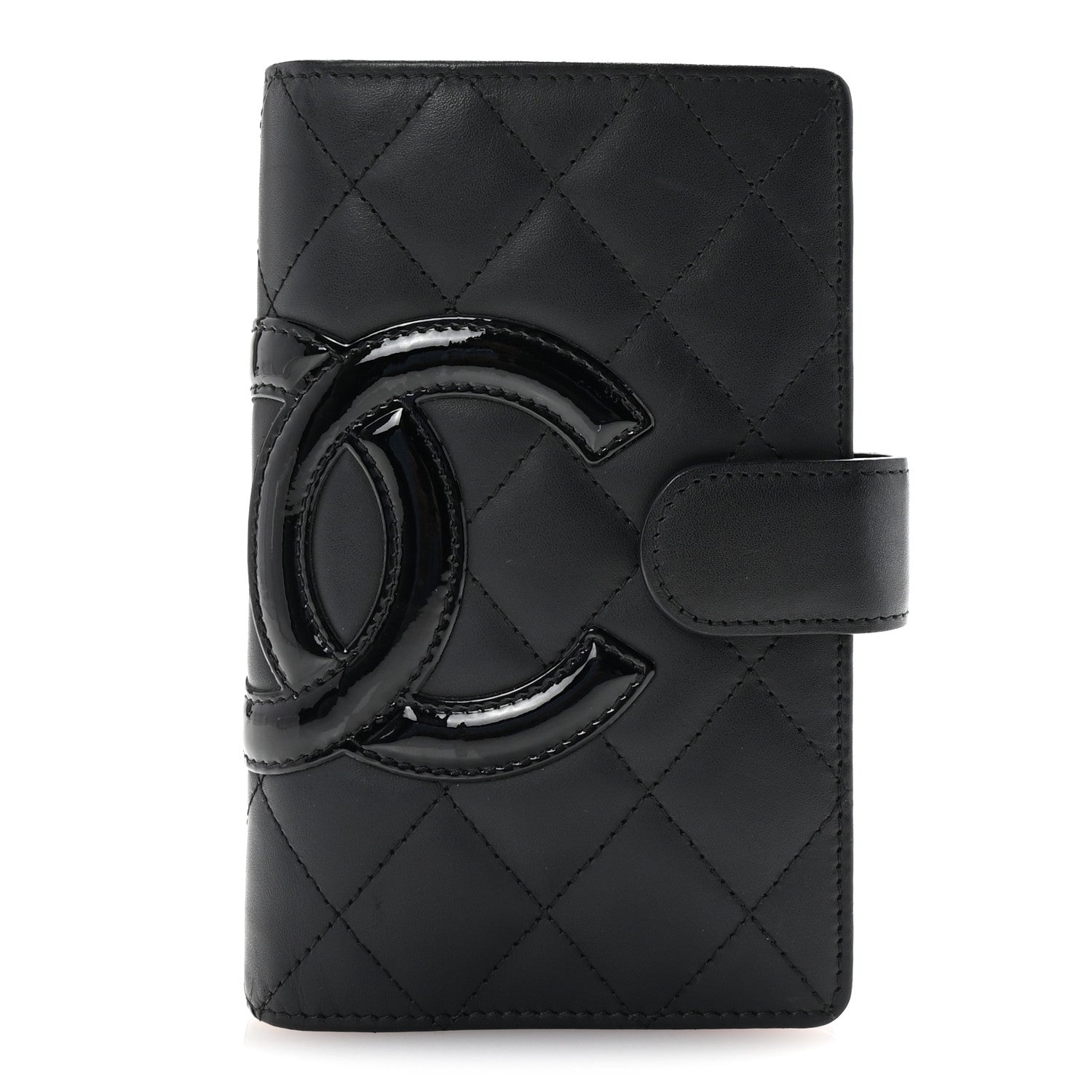 Chanel Calfskin Cambon Zipped Pocket Wallet Black 1 of 9