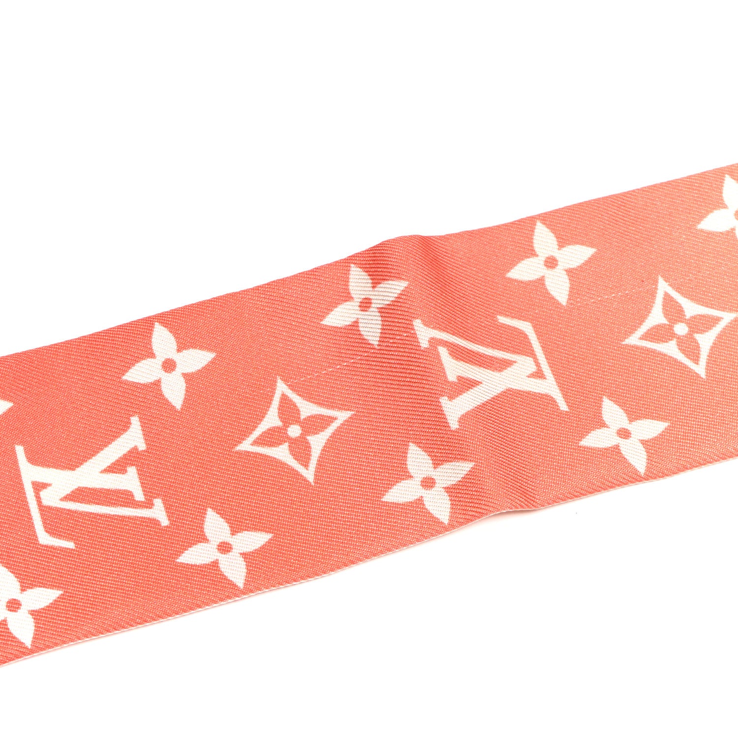 Louis Vuitton Silk Monogram Sunrise Aquarelle Nano Bandeau Pink 3 of 5