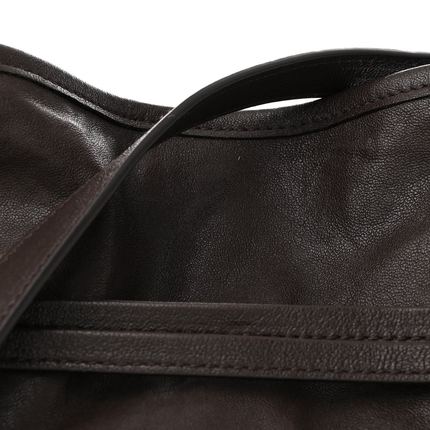 Sakai Be Green Calfskin Horsebit 1955 Cinch Top Messenger Bag Cocoa