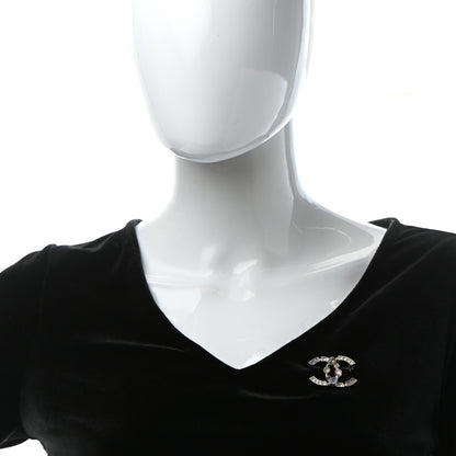 Chanel Crystal CC Brooch Gold Multicolor 2 of 6