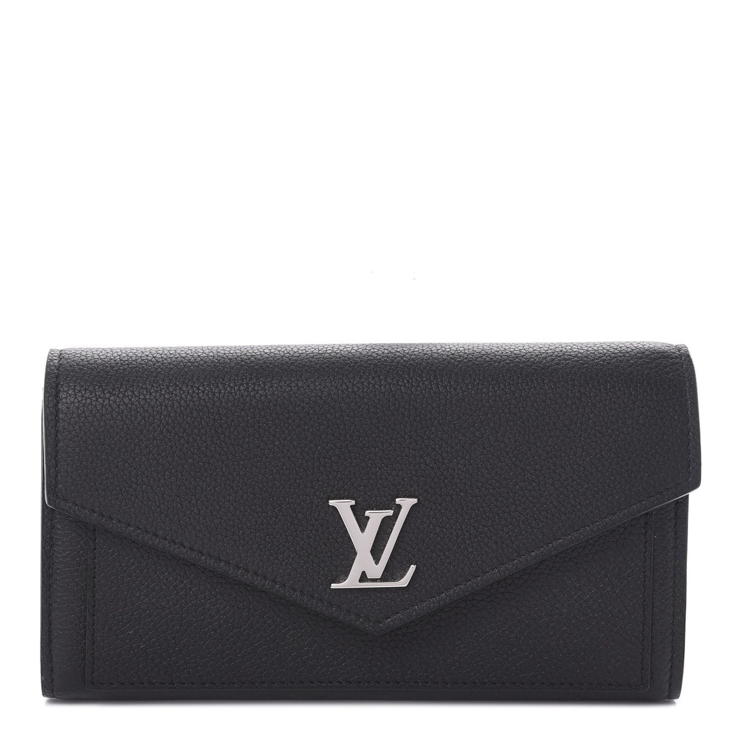 Soft Calfskin My Lockme Wallet Black